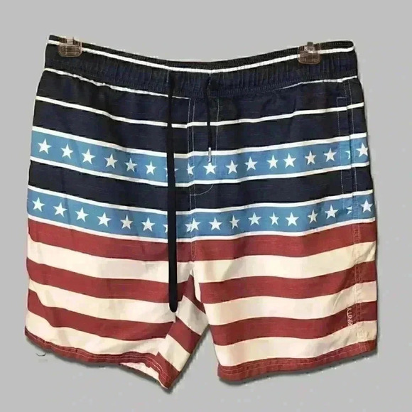 Trinity Mens Trunks Size Large Collective American Flag Swimming - Picture 1 of 5